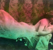 Some vintage naked girls wearing flowers in the&hellip;