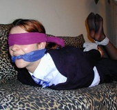 Schoolgirl bondage