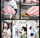 Horny secretary seduces her boss!