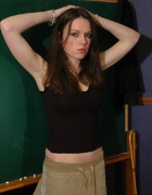 Super-nervous French beauty preparing for her&hellip;