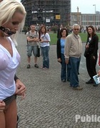 Busty blonde slave humiliated and fucked rough on&hellip;