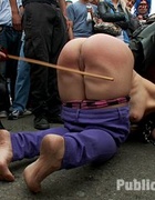Leashed enslaved beauty gets her yummy bottom&hellip;