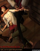 Pirate gonna break slave's neck!