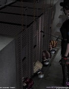 Blonde slave gets her tits tortured!
