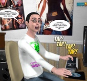Horny 3d dude gets caught while watching girl&hellip;