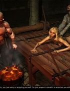 Blonde girl fucked right on the torture table!