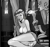 Kinky priest examines witch's body