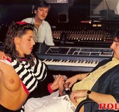 Sexy retro girl pleases the DJ and his help with&hellip;