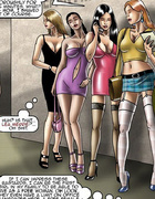 Toon slave beauties in sexy outfit being undressed&hellip;