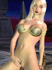 Dp for an oversexed 3d hentai chick