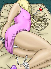 Blonde cutie captured by masked pervert!