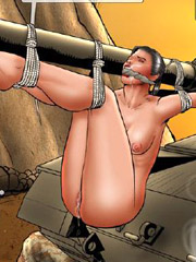Slaves in dark dungeons tortured by hot iron and whips!