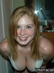 Blonde teen gets humped by black dick
