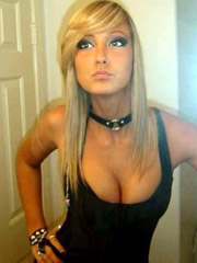 18yo emo teen shows her new tats & gets fully undressed