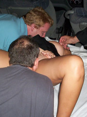 I got the best blow job of my life from two of the hottest girls in the party and unloaded my load right on vanessa's mouth. the creepy thing about it
