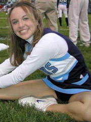 My teenie cheerleader