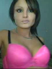 Selshot cute short haired girl in fishnets