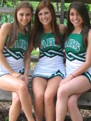 My teenie cheerleader