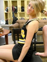 My teenie cheerleader