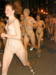 Streaking in public