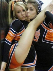 My teenie cheerleader