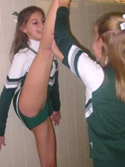 My teenie cheerleader