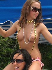 Creampie for naughty blonde dj