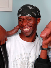 This buff black stud loves pounding his sweet ass