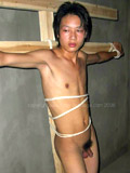 Naked guy relaxing after football
