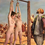 Screams of tied slaves makes their masters horny!
