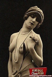 Real vintage topless girls posing in the daring twenties