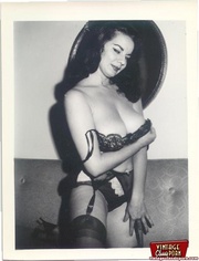 Brunette vintage babe Anita Ventura showing her fine body