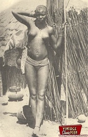 Sexual vintage pictures of several exposed ethnic ladies