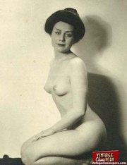 Several sexy vintage ladies showing their natural bodies