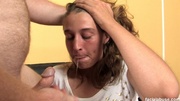 Cum rained down on alycias face