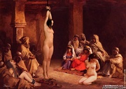 Western slave girls hung to the columns!