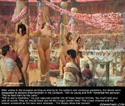 The freshly captured slaves had been stripped and presented to Caesar!