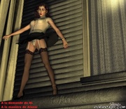 Brunette in sexy lingerie tries to escape her cruel Master!