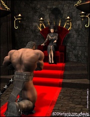 Snow White was taken to the dark forest by big cruel guy!