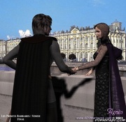 The Barbarian Prince take her on the horse and drove her to his homeland!