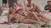 Reality hot pics of two girlfriends kissing on the beach. Tags: Voyeur, big melons, kissing girls.