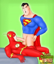 Supermen not only save people, but also hip their bros in gay xxx way!