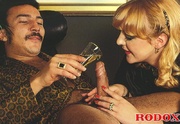 Horny seventies couple playing dirty sexual games together