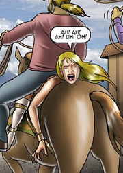 Trained as a horse drawn slave hottie can't stand humiliation.