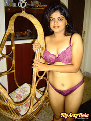 Neha in her favorite under garments showing off